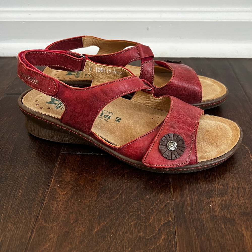 Mephisto Mobils Air Relax Sandals leather red 40